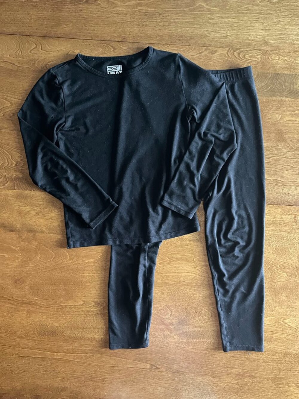 32 Degrees black baselayer set S 6-7